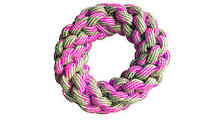 C6198691 Igračka za Pse uže 18cm Ring pastel pink