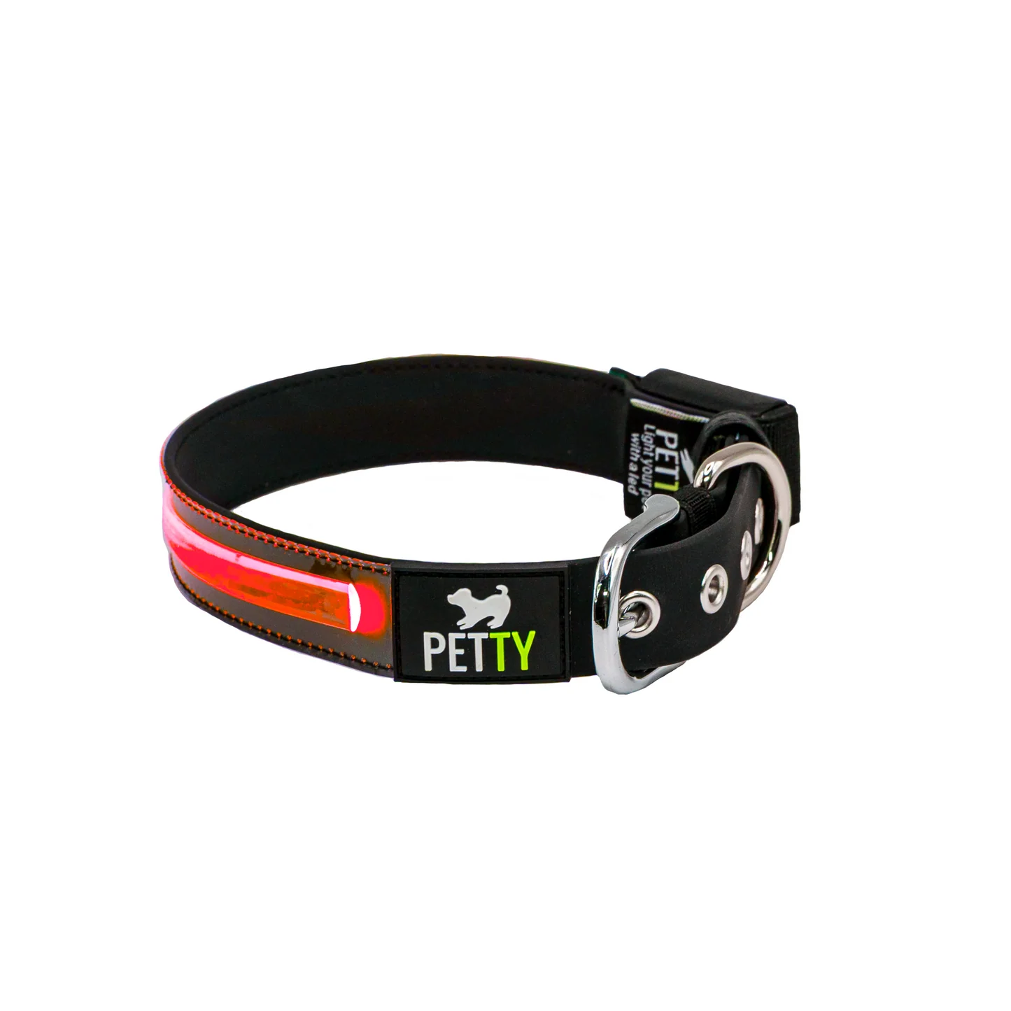 Ogrlice Petty Biothane LED