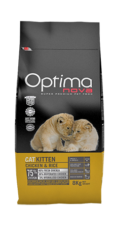 ONC53KT4A Optimanova cat Kitten Pile/riža 400g LG