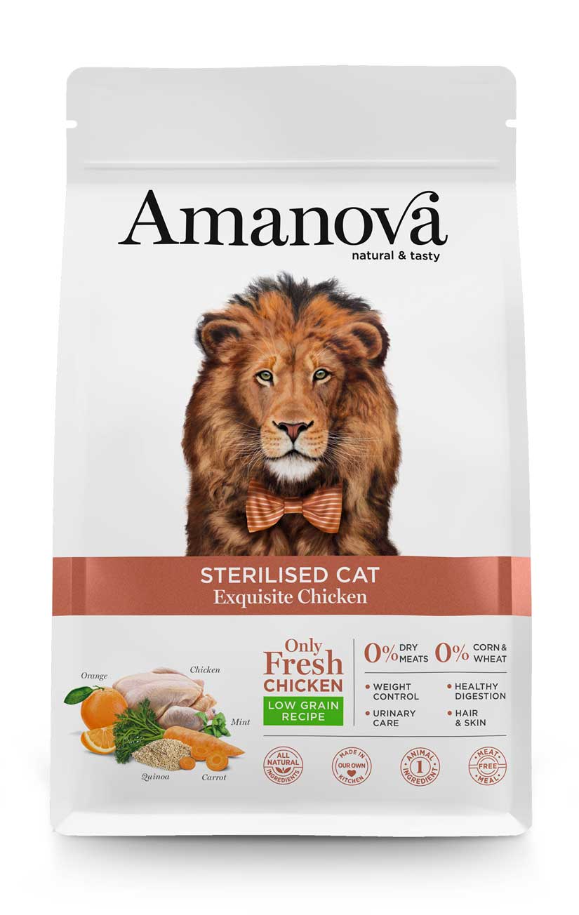 AMA30ST3A Amanova cat adult Sterilised Exquisite pile 300g