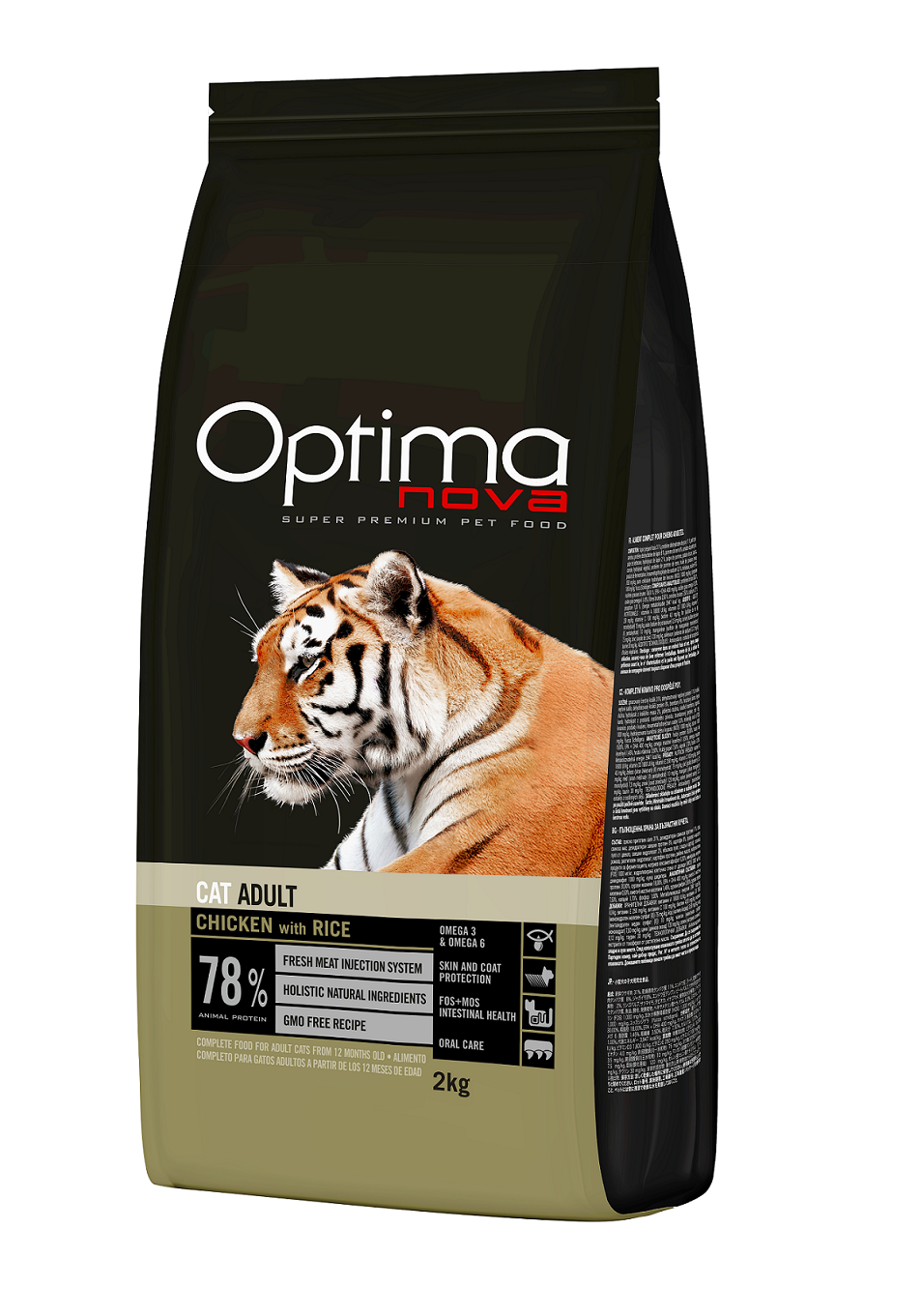 ONC17AD02 Optimanova cat adult Pile/riža 2kg LG NOVO
