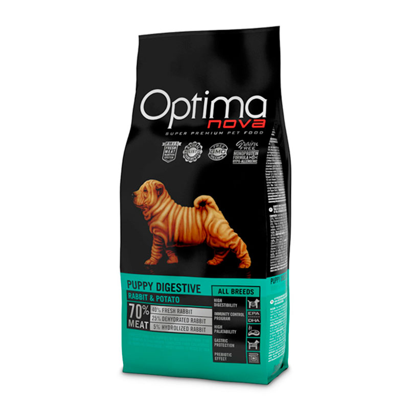 ONL92DP12 Optimanova dog puppy medium Kunić/krumpir 12kg GF