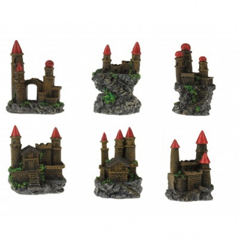 19552 Akvarijski Ukras Dvorac 8-10cm mix Tatrapet