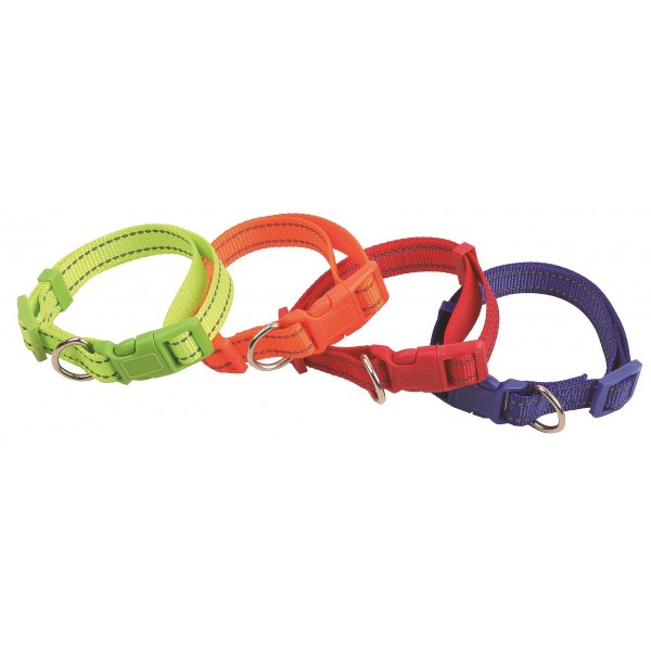 Ogrlica Nylon Reflective 20x300-450mm mix Tatrapet X