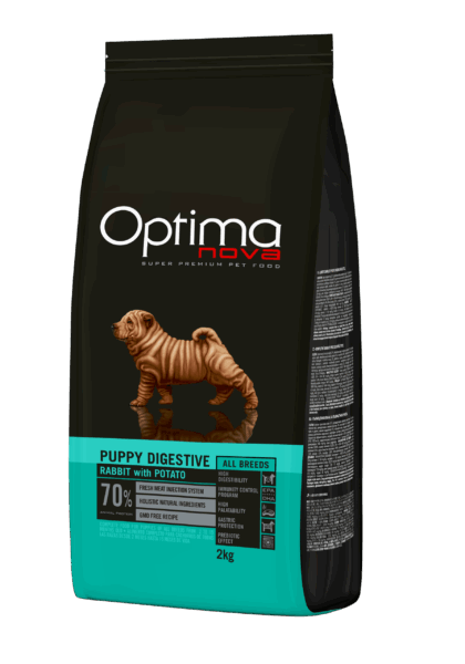 ONO21DP02 Optimanova dog puppy Digestive kunić/krumpir 2kg GF NOVO