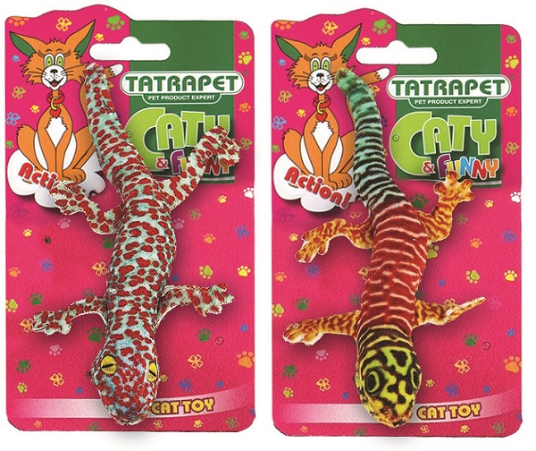 58437 Igračka za Mace Pliš gušter 16cm mix Tatrapet