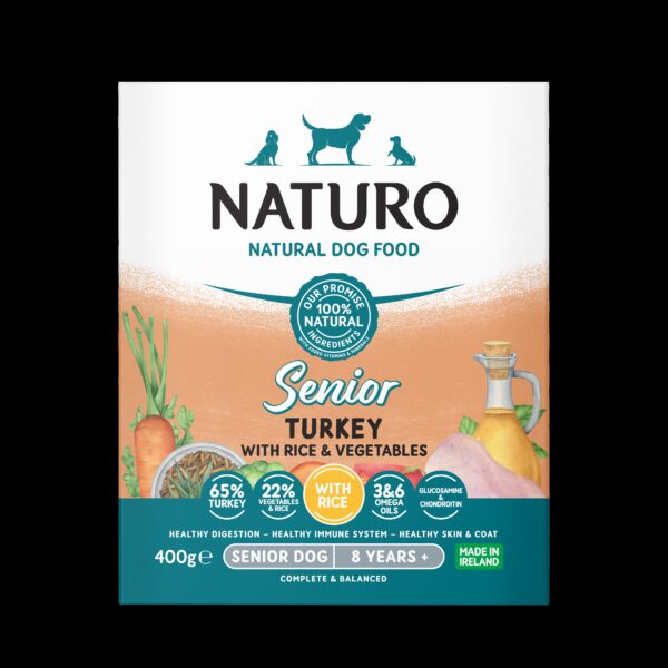 MPF3DNAT4607 Naturo pašteta 400g Senior pura/riža/povrće 1/7
