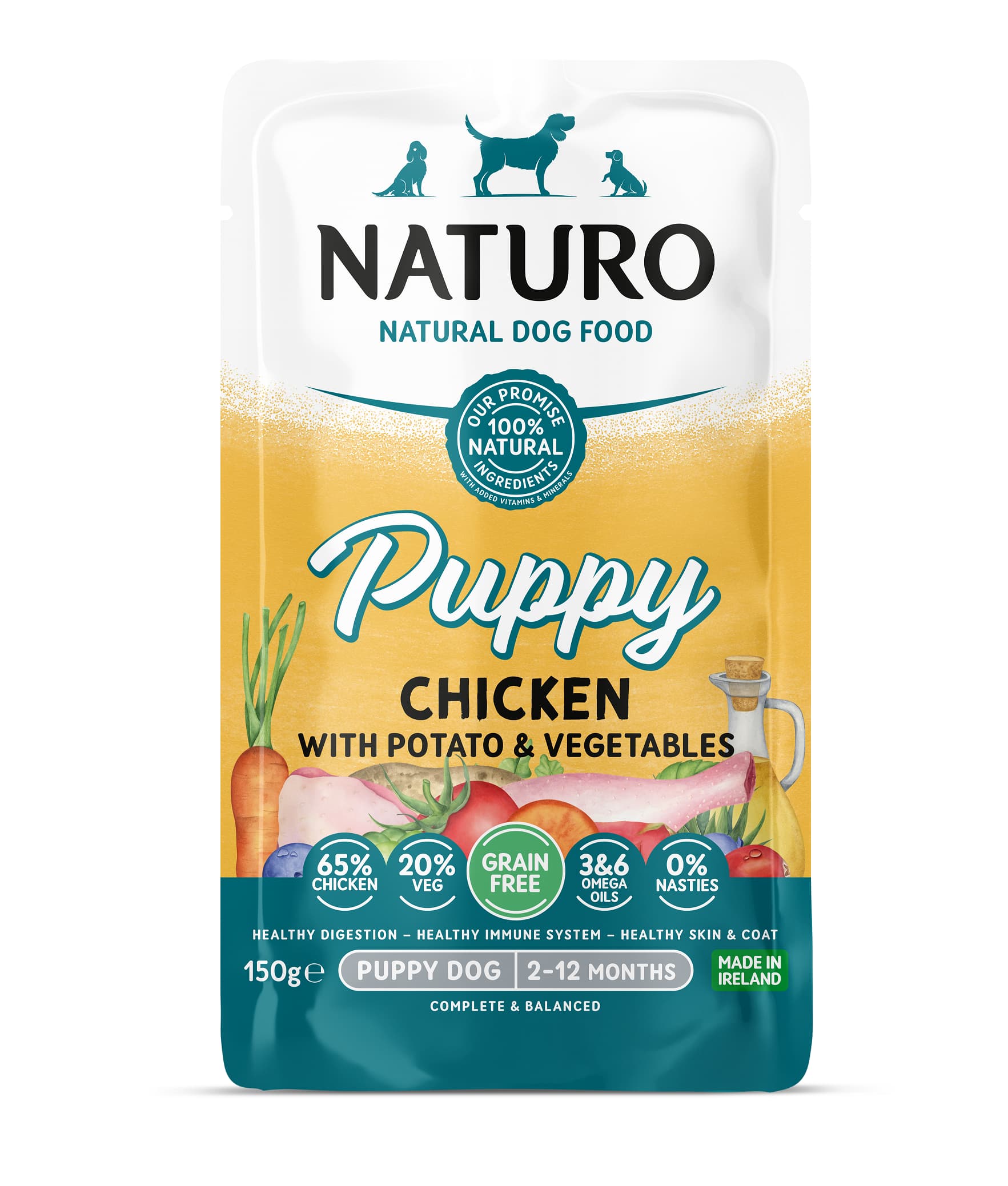 MPF8DNAT0508 Naturo Mini vreć. 150g Grain Free Puppy pile 1/8