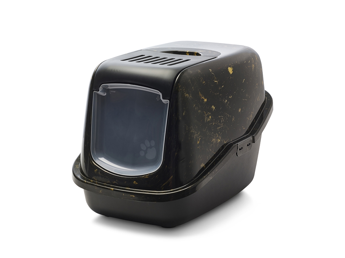 A8100-MGBL WC mace Nestor 58x39,5x43cm Marble black/gold