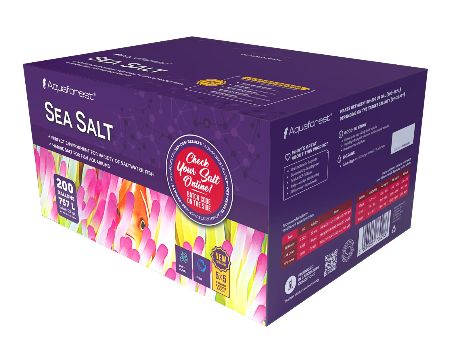 AF30273 Aquaforest Sea salt 25kg box