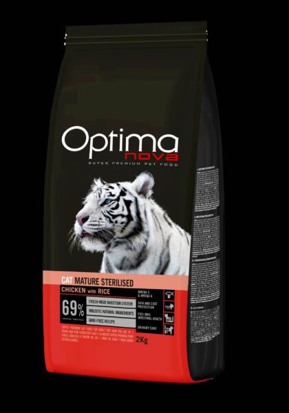 ONC16MA02 Optimanova cat adult Mature Sterilised Pile/riža 2kg LG