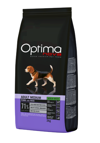 ONO39PP02 Optimanova dog puppy medium svinjetina 2kg LG