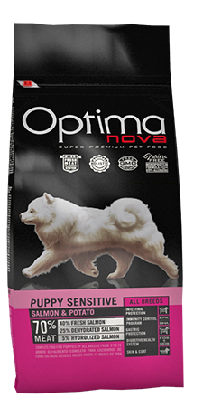 ONO34PS02 Optimanova dog puppy medium Losos/krumpir 2kg GF NOVO