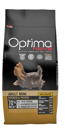 ONO33NC06 Optimanova dog adult mini pile/krumpir 6kg GF NOVO