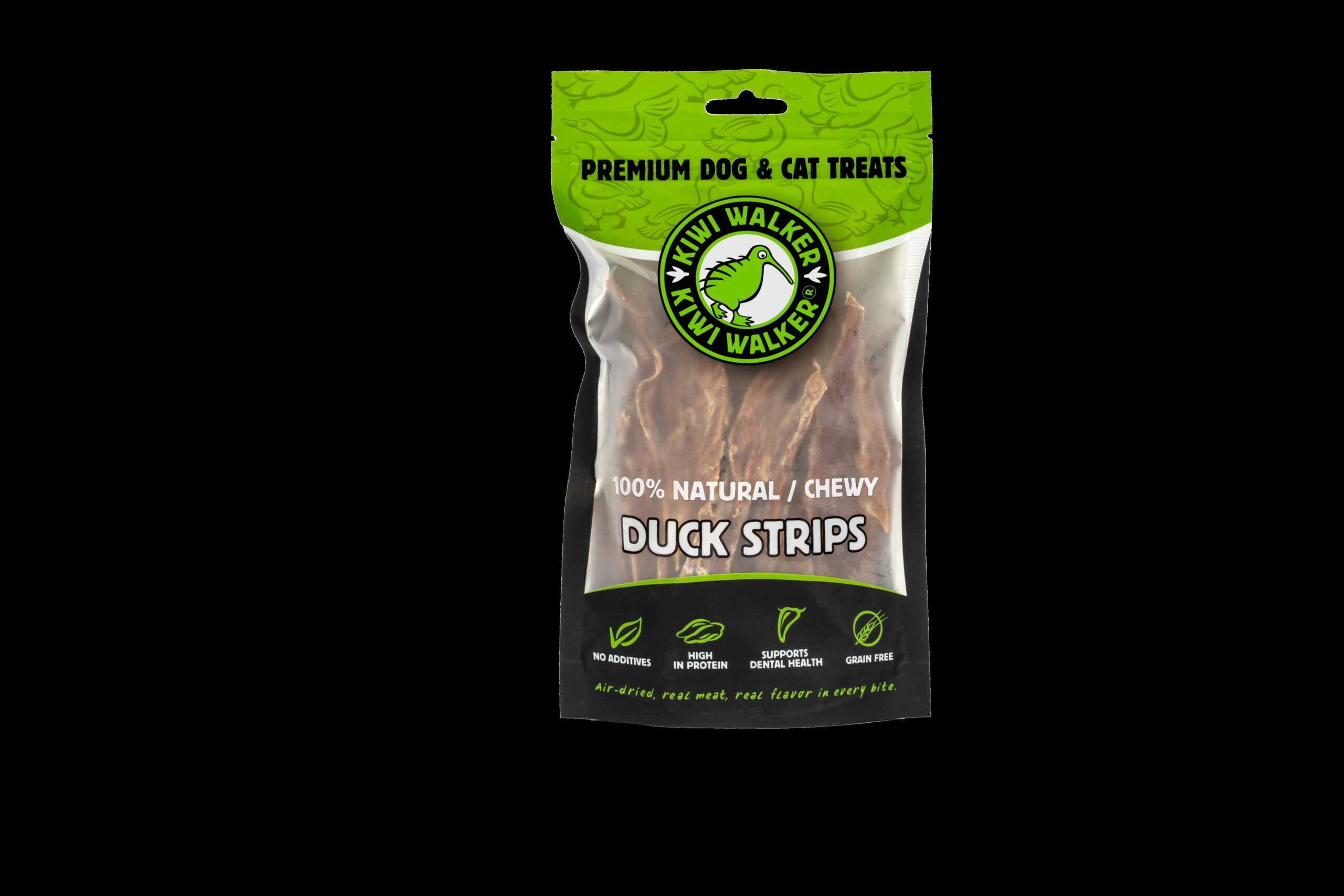 ODT-382 Poslastica za pse i mace Kiwi Stripes patka 100g