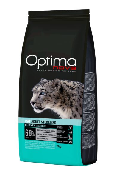 Optimanova cat Sterilised pile/riža