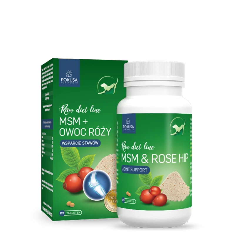 NIK319 Pokusa RawDietLine MSM & Rose hip 120tbl