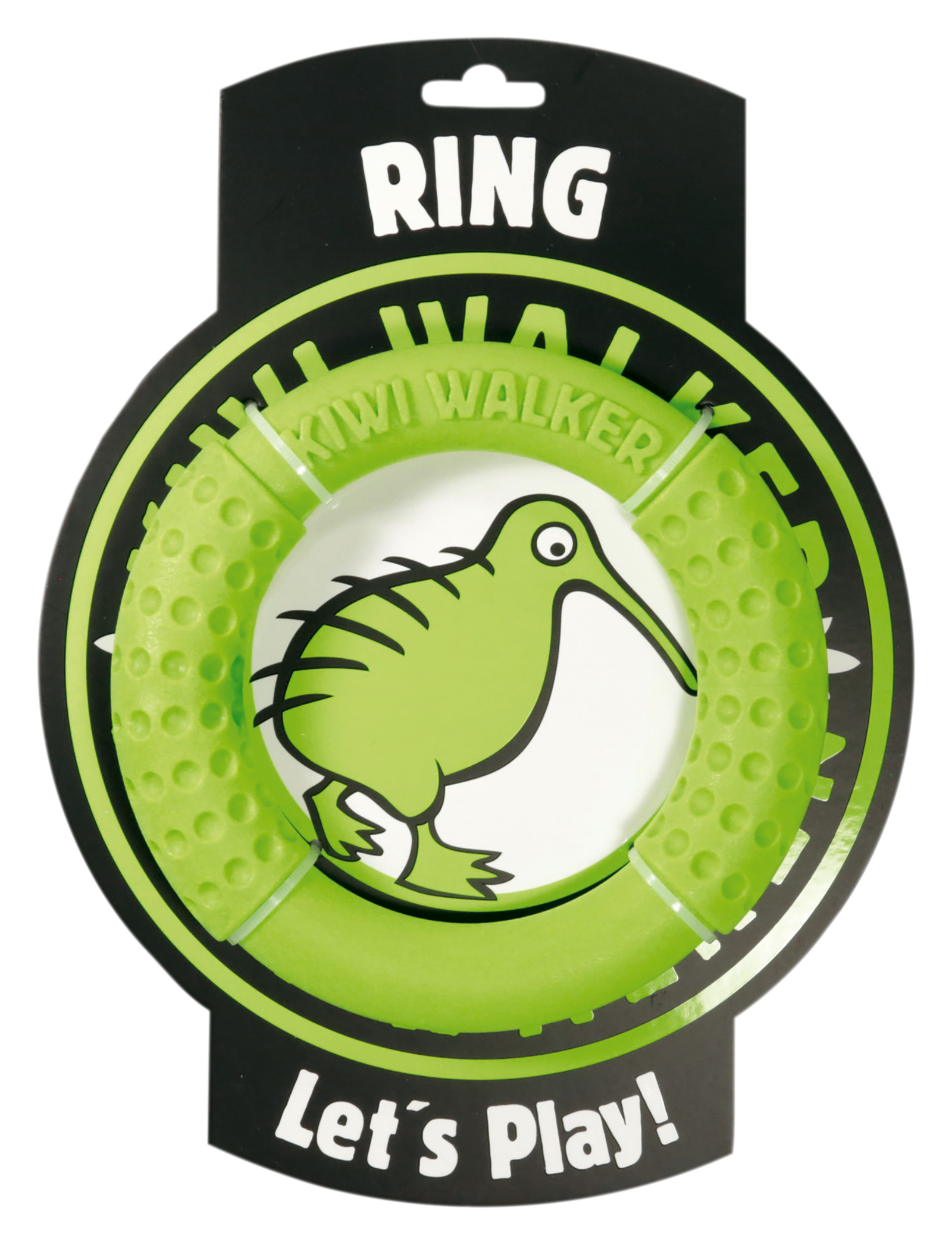 TPR-218 Igračka za pse Kiwi TPR Ring 18 cm zeleni