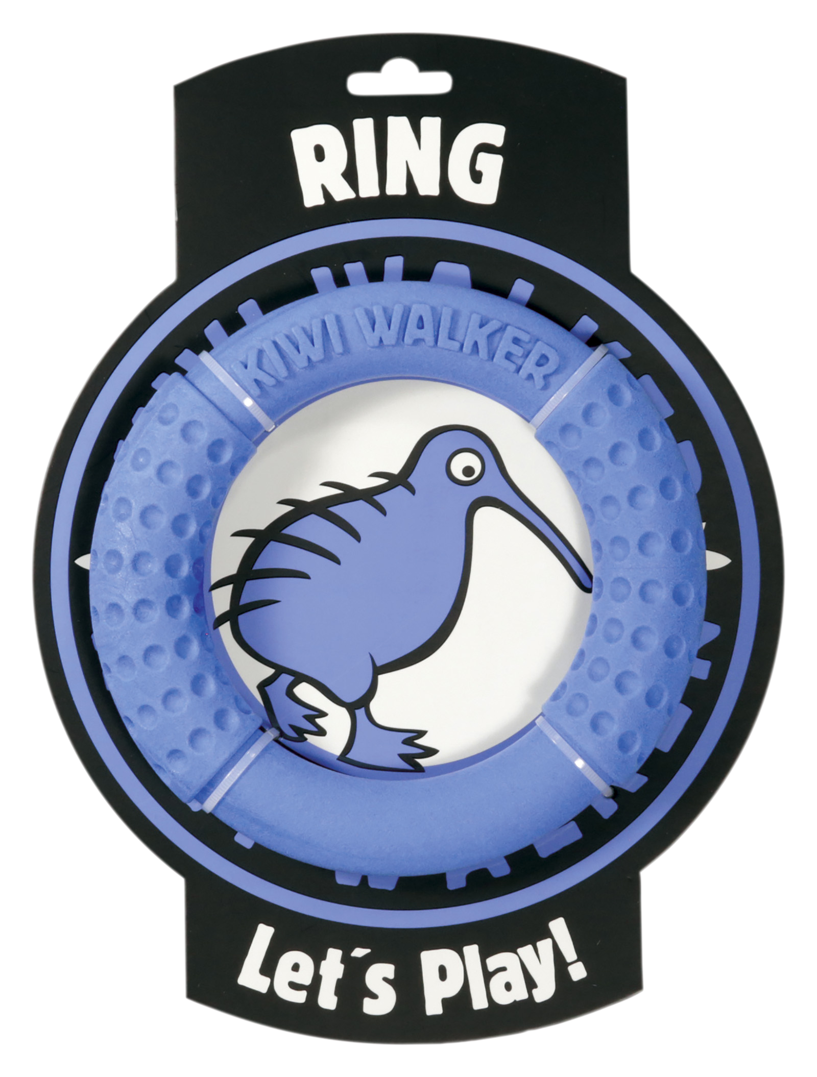 TPR-219 Igračka za pse Kiwi TPR Ring 18 cm plavi