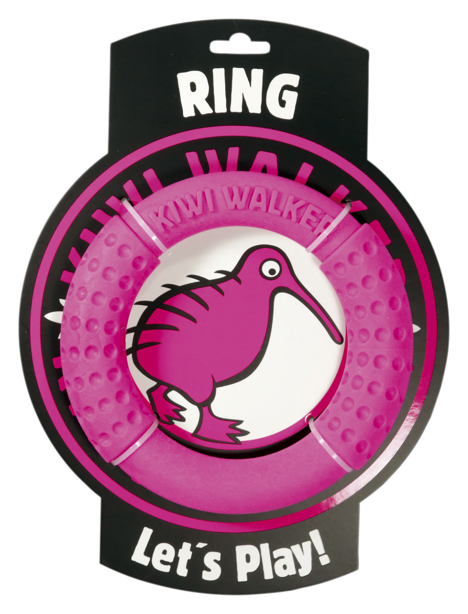 TPR-221 Igračka za pse Kiwi TPR Ring 18 cm pink