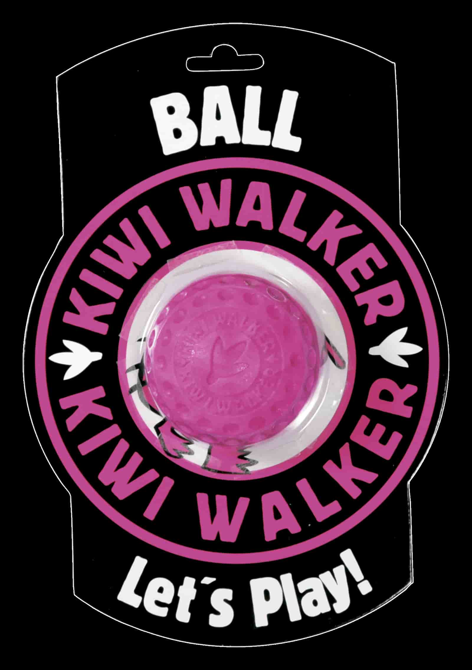 TPR-226 Igračka za pse Kiwi guma lopta 7cm pink