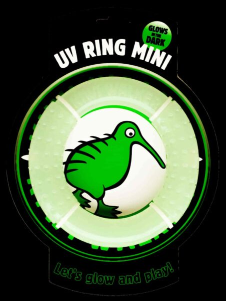 Igračke za pse Kiwi Glow ringovi