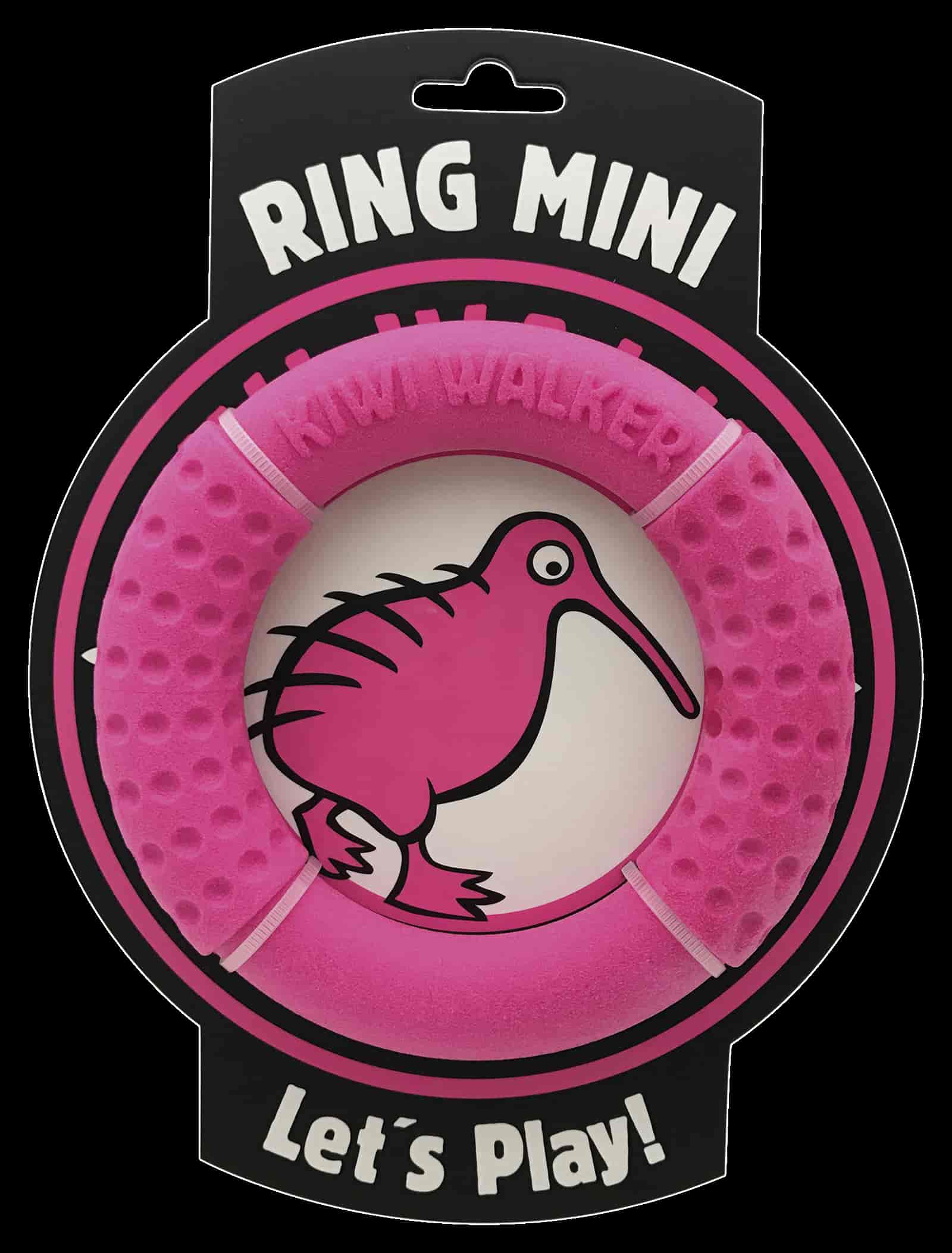 TPR-830 Igračka za pse Kiwi guma ring mini 13cm pink