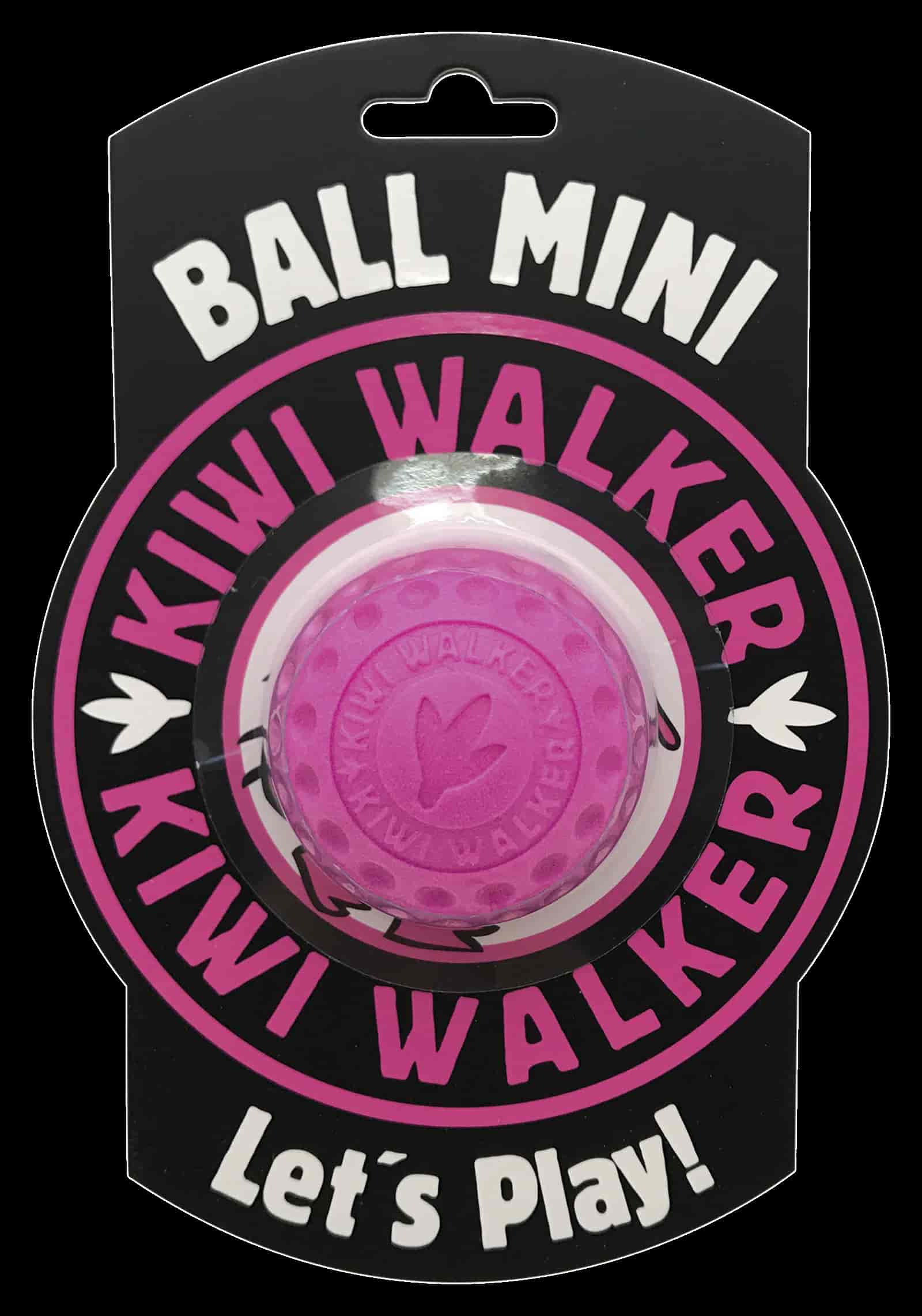 TPR-834 Igračka za pse Kiwi guma lopta mini 5cm pink