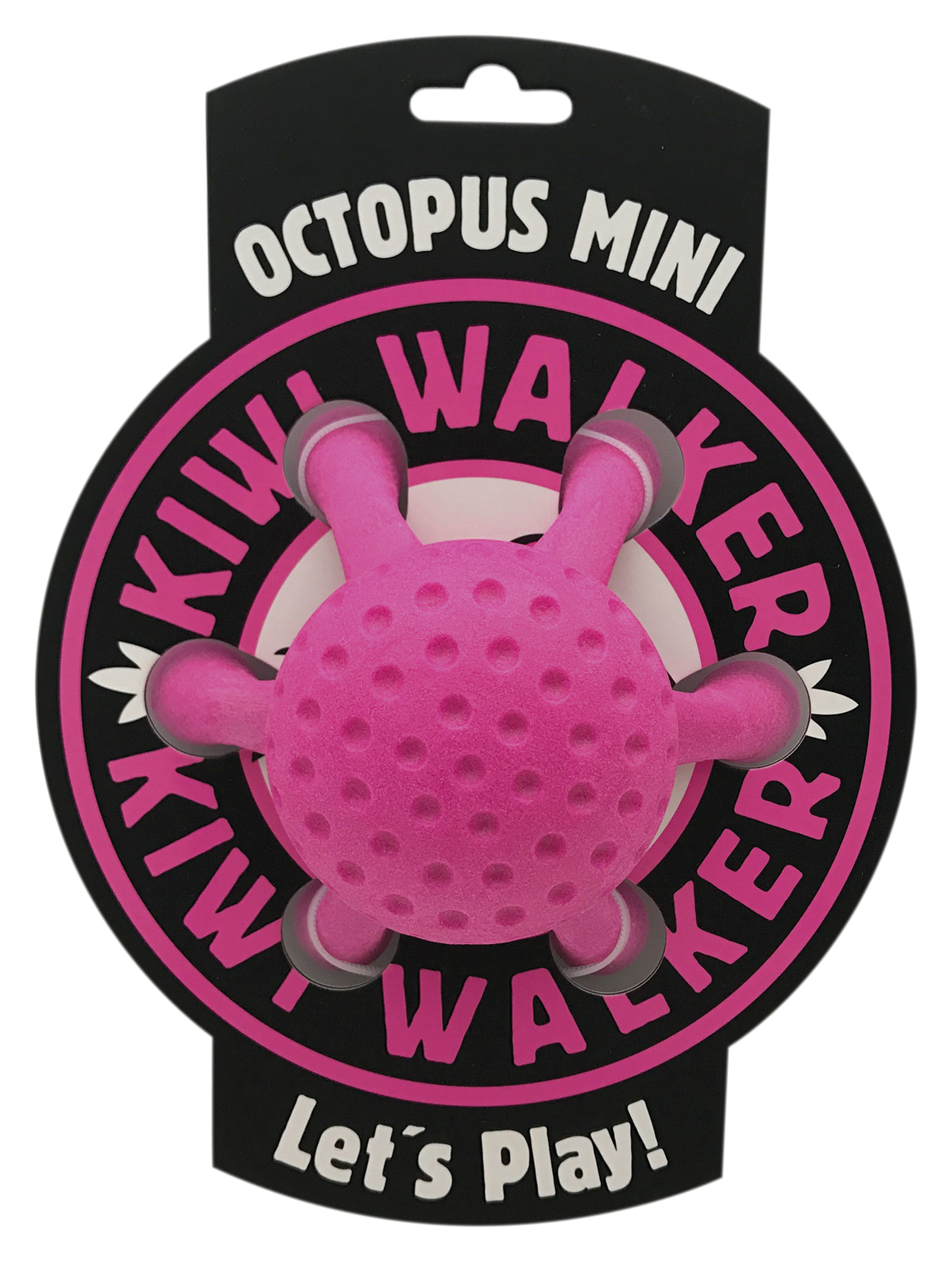 TPR-838 Igračka za pse Kiwi TPR hobotnica mini 12cm pink