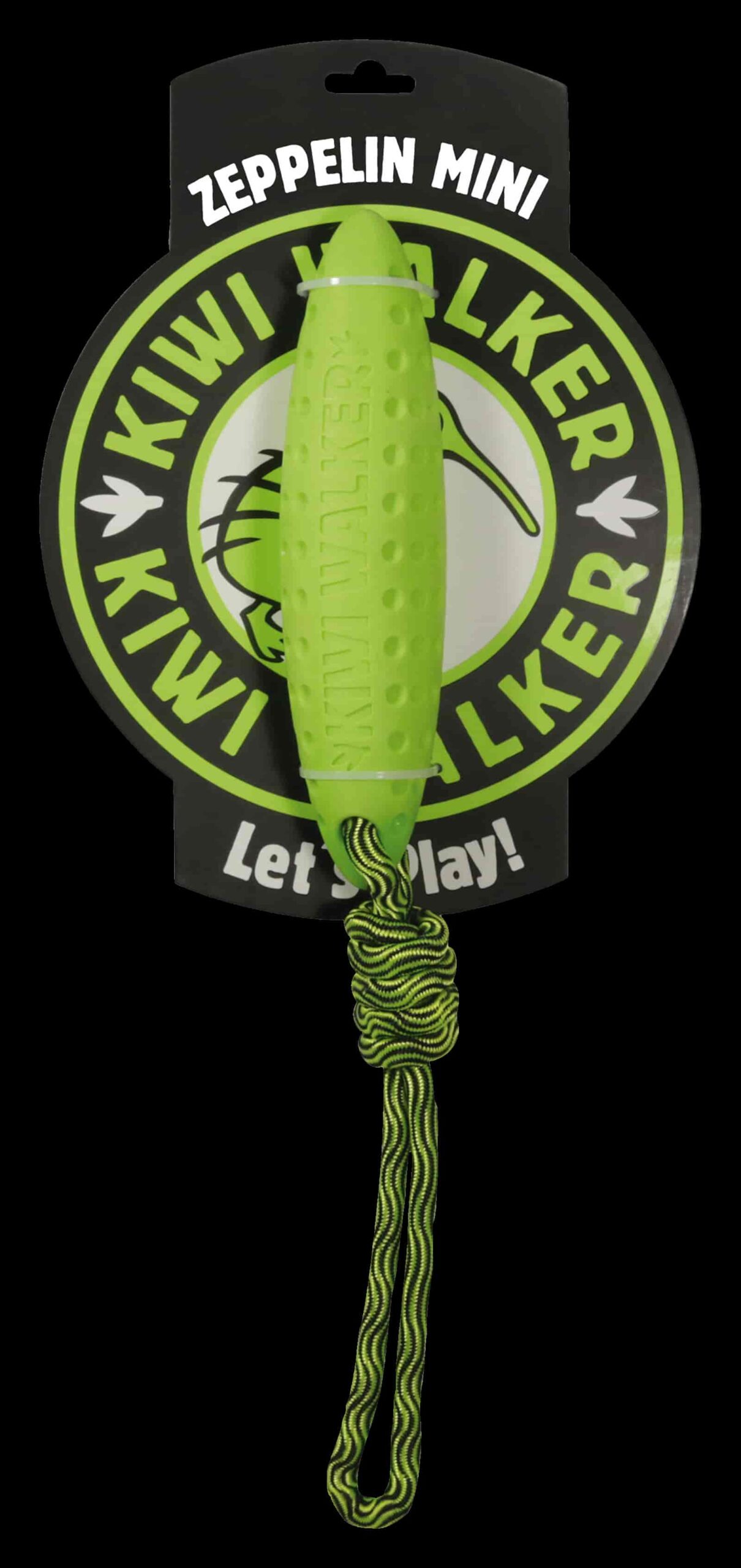 TPR-840 Igračka za pse Kiwi guma zeppelin mini 17cm zeleni